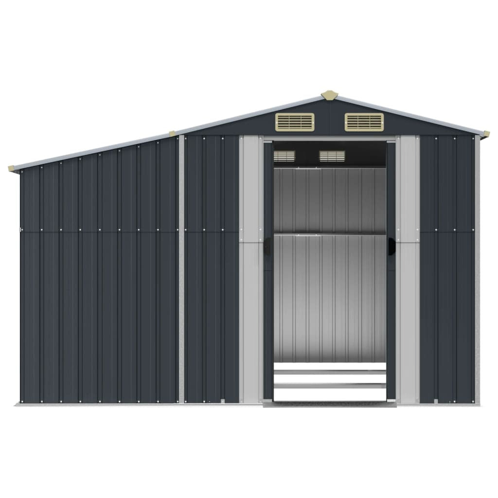 Garden Shed Anthracite 109.1" x 109.8" x 70.5" Galvanized Steel