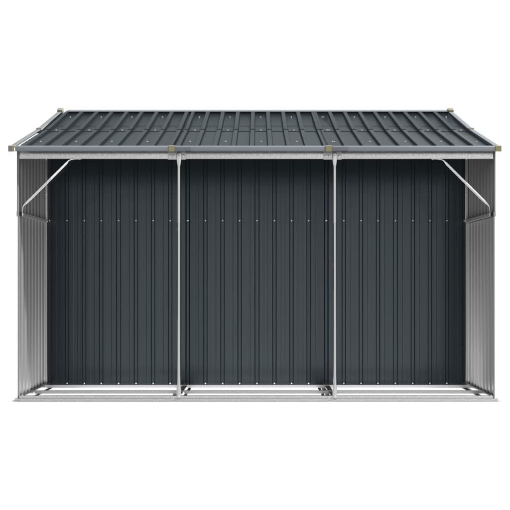 Garden Shed Anthracite 109.1" x 109.8" x 70.5" Galvanized Steel