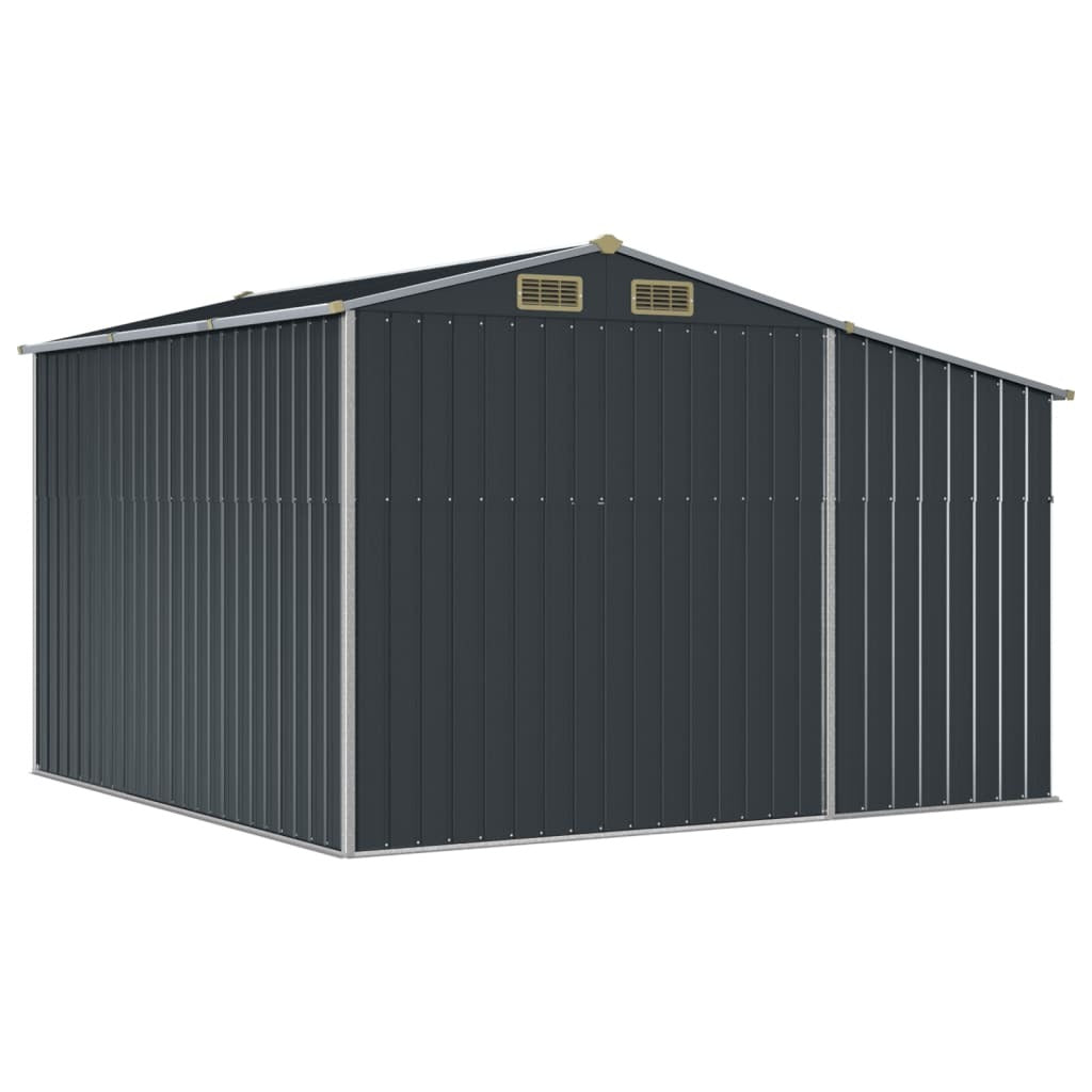 Garden Shed Anthracite 109.1" x 109.8" x 70.5" Galvanized Steel