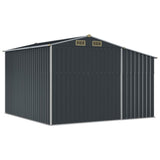 Garden Shed Anthracite 109.1" x 109.8" x 70.5" Galvanized Steel