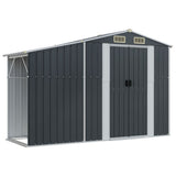 Garden Shed Anthracite 109.1" x 109.8" x 70.5" Galvanized Steel