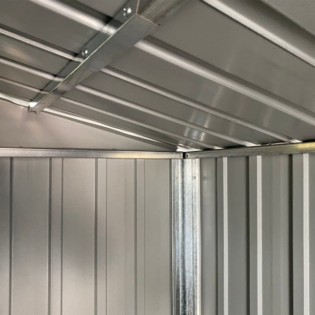Garden Shed Anthracite 109.1" x 109.8" x 70.5" Galvanized Steel