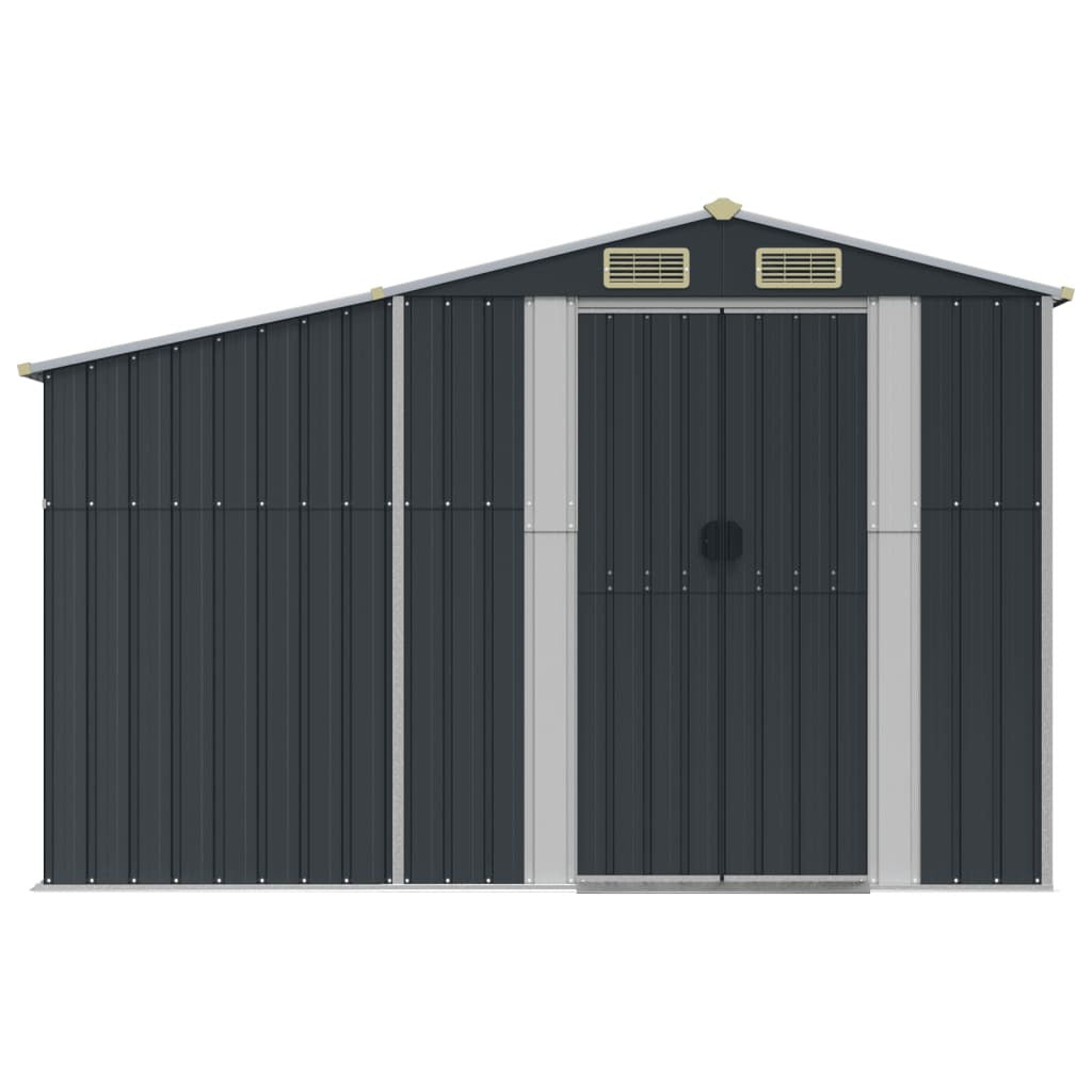 Garden Shed Anthracite 109.1"x143.9"x70.5" Galvanized Steel