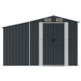 Garden Shed Anthracite 109.1"x143.9"x70.5" Galvanized Steel