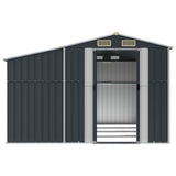 Garden Shed Anthracite 109.1"x143.9"x70.5" Galvanized Steel