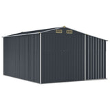 Garden Shed Anthracite 109.1"x143.9"x70.5" Galvanized Steel