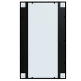 Wall Mirrors 6 pcs Black 39.4"x23.6" Metal