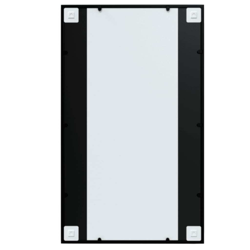 Wall Mirrors 6 pcs Black 39.4"x23.6" Metal
