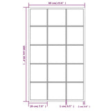 Wall Mirrors 6 pcs Black 39.4"x23.6" Metal