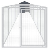 Dog House with Roof Anthracite 46.1"x400.4"x48.4" Galvanized Steel