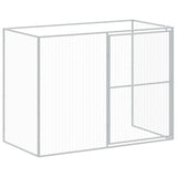 Dog House with Run Anthracite 84.3"x420.9"x71.3" Galvanized Steel