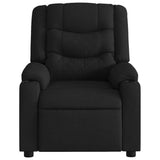Massage Recliner Chair Black Fabric
