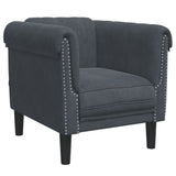 3 Piece Sofa Set Dark Gray Velvet