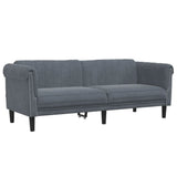 3 Piece Sofa Set Dark Gray Velvet