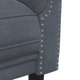 3 Piece Sofa Set Dark Gray Velvet