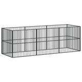Dog Playpen Black Galvanized steel Large Sturdy Dog Playpen