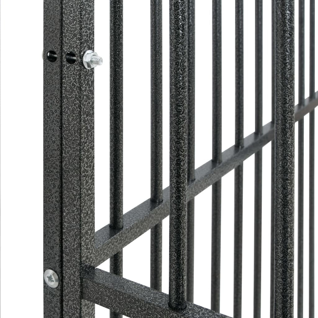Dog Playpen Black Galvanized steel Large Sturdy Dog Playpen