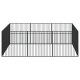 Dog Playpen Black Galvanized Steel Large Heavy Duty Dog Playpen