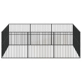 Dog Playpen Black Galvanized Steel Large Heavy Duty Dog Playpen