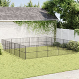Dog Playpen Black Galvanized steel Large Durable Dog Playpen