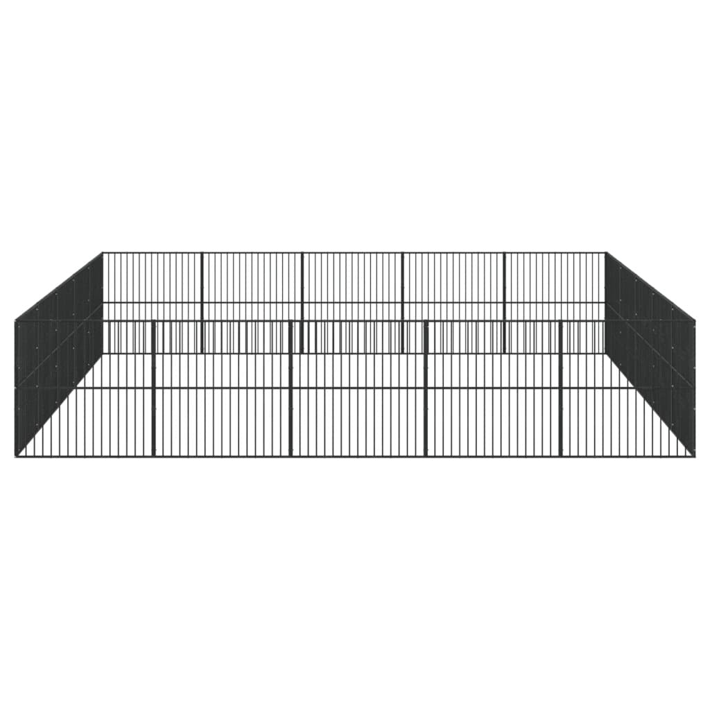Dog Playpen Black Galvanized steel Large Durable Dog Playpen