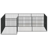 Dog Playpen Black Galvanized Steel Large Durable Dog Playpen