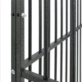 Dog Playpen Black Galvanized Steel Large Durable Dog Playpen