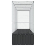Aviary with Extension Silver 164.8"x42.1"x83.5" Steel