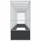Aviary with Extension Silver 328.5"x42.1"x83.5" Steel