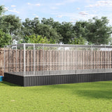 Aviary with Extension Silver 285.4"x120.9"x83.5" Steel