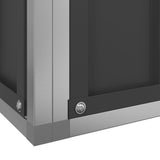 Aviary with Extension Silver 366.9"x120.9"x83.5" Steel