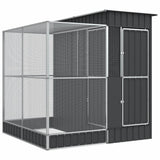 Aviary with Extension Silver 82.3x79.9x85.0" Steel
