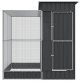 Aviary with Extension Silver 82.3x79.9x85.0" Steel