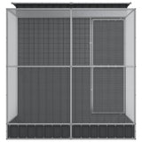 Aviary with Extension Silver 82.3x79.9x85.0" Steel