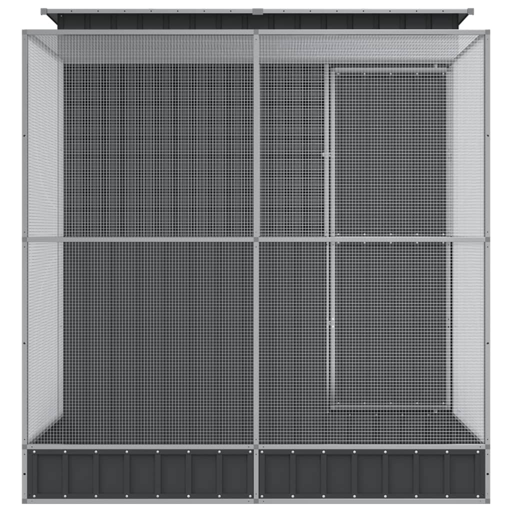 Aviary with Extension Silver 82.3x79.9x85.0" Steel