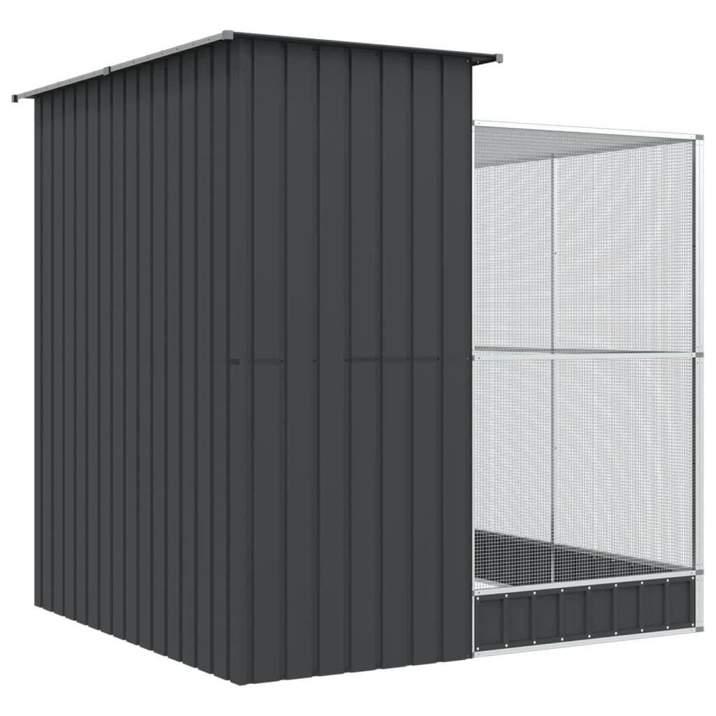 Aviary with Extension Silver 82.3x79.9x85.0" Steel