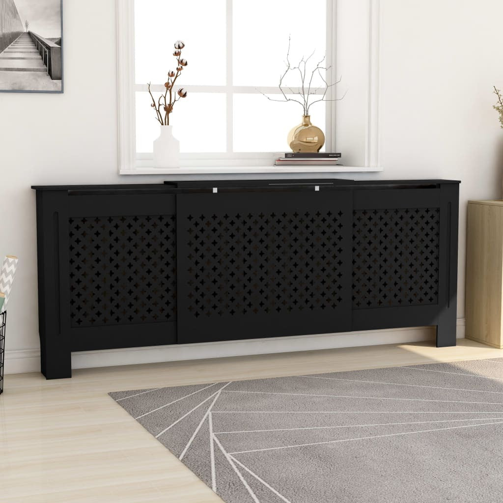 MDF Radiator Cover Black 80.7