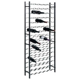Wine Rack for 96 Bottles Black Iron