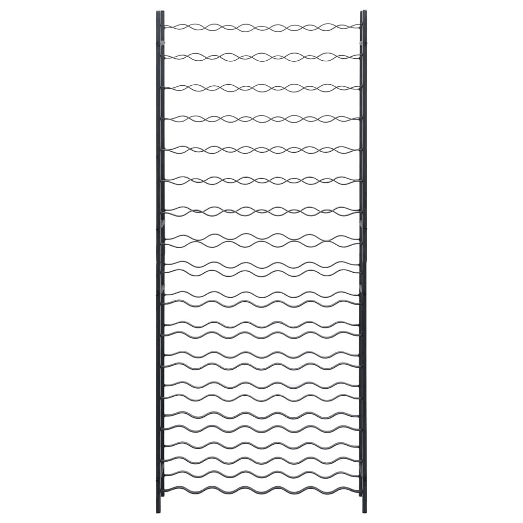 Wine Rack for 96 Bottles Black Iron