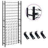 Wine Rack for 96 Bottles Black Iron