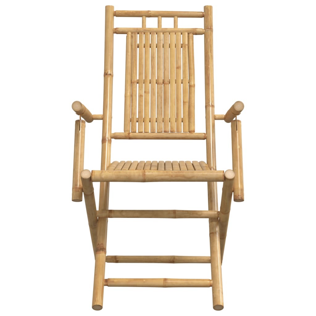 Folding Patio Chairs 4 pcs 20.9"x26"x39" Bamboo
