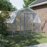 Chicken Cage with Roof and Door Silver Galvanized Steel