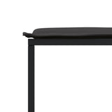 13 Piece Patio Dining Set with Cushions Black Textilene