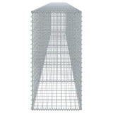 Gabion Basket with Cover 275.6"x19.7"x39.4" Galvanized Iron