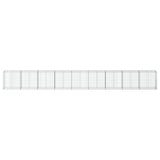 Gabion Basket with Cover 354.3"x19.7"x39.4" Galvanized Iron
