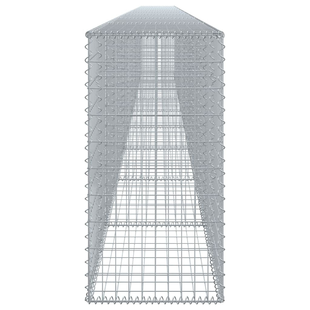 Gabion Basket with Cover 354.3"x19.7"x39.4" Galvanized Iron