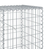 Gabion Basket with Cover 354.3"x19.7"x39.4" Galvanized Iron