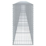 Gabion Basket with Cover 393.7"x19.7"x39.4" Galvanized Iron