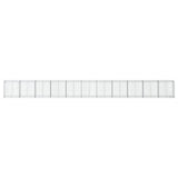 Gabion Basket with Cover 433.1"x19.7"x39.4" Galvanized Iron
