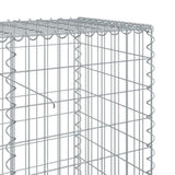 Gabion Basket with Cover 433.1"x19.7"x39.4" Galvanized Iron